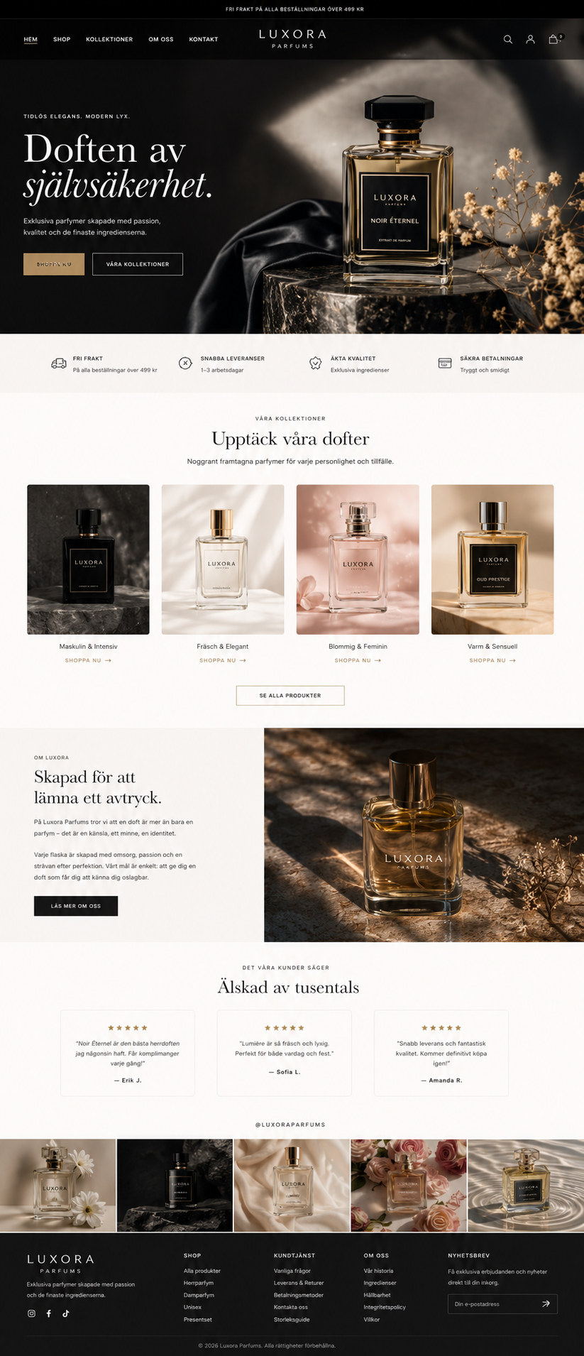 Luxora Parfums — E-handel · Parfym