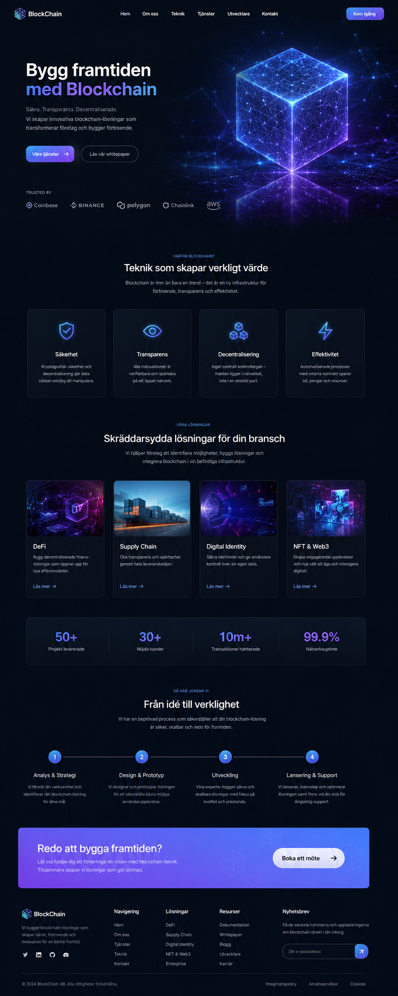 BlockChain — Blockchain · Webbplats