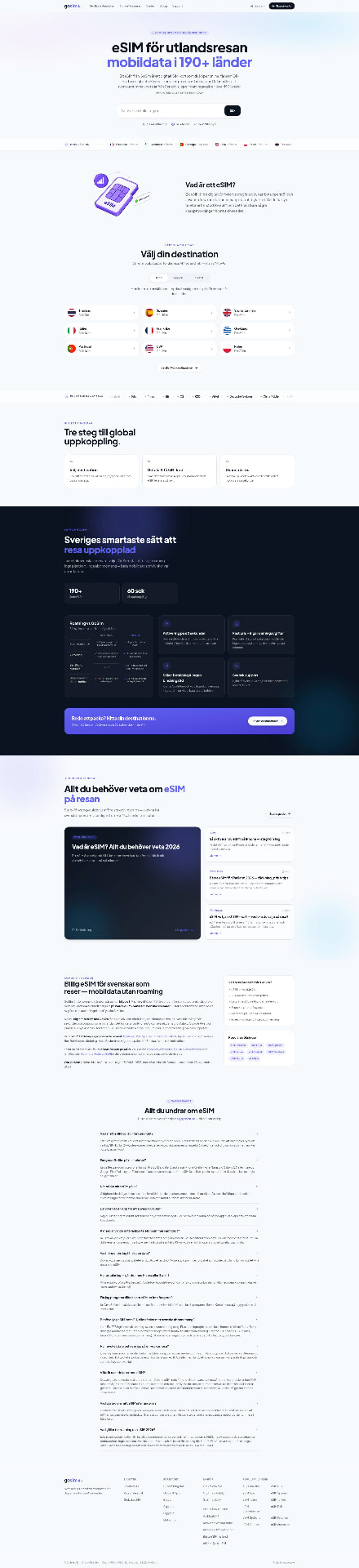 GoSim — eSIM · E-handel